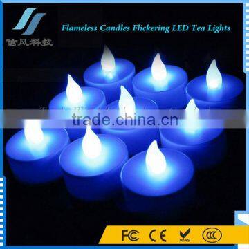 Wholesale Flameless Candles Flickering LED Tea Lights Blue photo-3