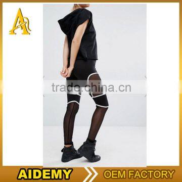 High quality strong mesh women sports mesh leggings