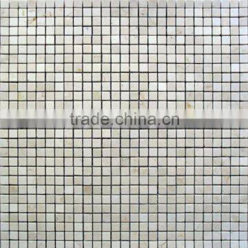 white cream marble mosaic 30x30 for bathroom