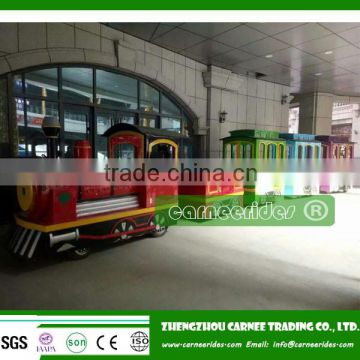 Funfair lovely automatic trackless train for sale