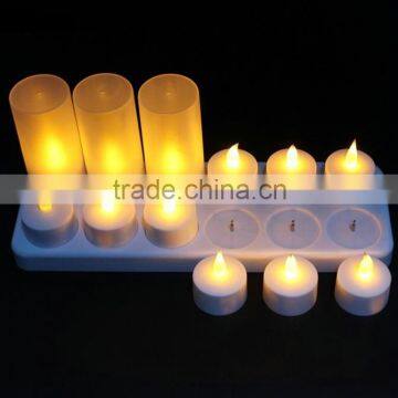 Best choice New 12 LED Rechargeable light Flameless tea Light decorative Candle For Party Wedding Xmas