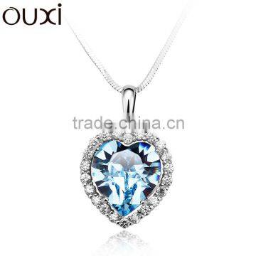 OUXI Fashion jewelry wholesale 925 sterling silver heart shape pendant Y30081