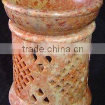 Stone Oil Burners hand carved