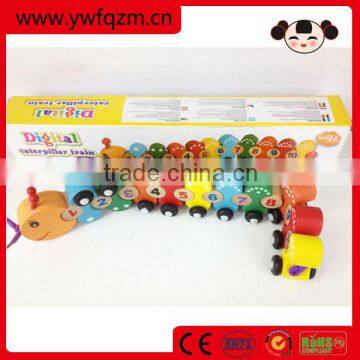 wooden letter train educational toy train