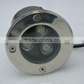 Shenzhen factory RGB 3W 12 volt waterproof outdoor round inground led light