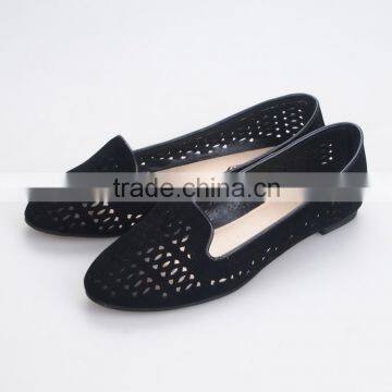 Laser Carved Ladies Fancy Loafer Shoes Cheap Ballerina Shoe Women Shoes 2016 Ladies Flat Shoes Ballet Shoe Moccasin photo-3