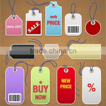 Dongguan factory supply apparel paper hang tag