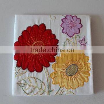 Embroidery Sunflower Bedsheet