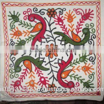 Traditional Handmade Hand stitch kantha Hand embroidered cushion Cover