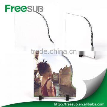 China wholesale on  L20*H20*W0.9CM blank right opening sublimation rock slate photo