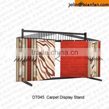 DT045 Carpet Display Rack Stand /customized Carpet Rack