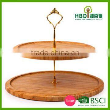 Bamboo Bilayer Lazy Susan