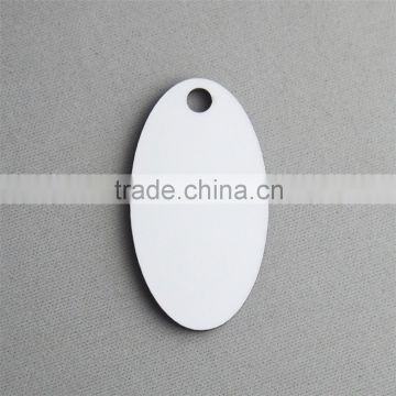 Oval sublimation MDF HB board blank for key ring