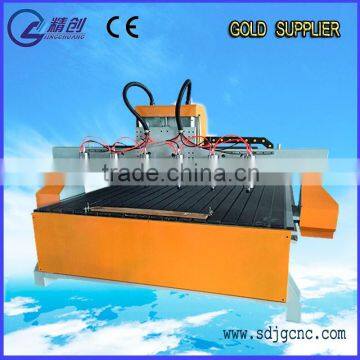 6 Heads China cheap wood door making cnc router cutting with good quality