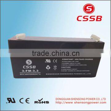 sealed lead acid battery6V3.3AH