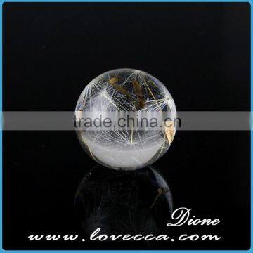 Europe and America Market Popular Design Hot Jewelry Resin Flower Necklace Resin Flower Glass Ball photo-2