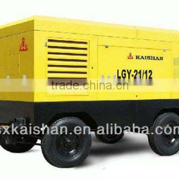 250kw high-efficient Electric portable screw air compressor for for civil construction project