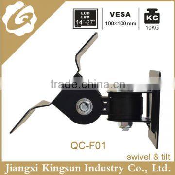 Small Simple With Cheaper Lower Price Adjustable 90 Degrees Swivel LCD LED PLASMA TV Wall Mount VESA 100*100 up to 27 Inch photo-5