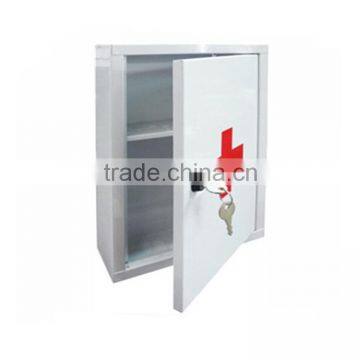 Home use wall-mounted first aid box with contents