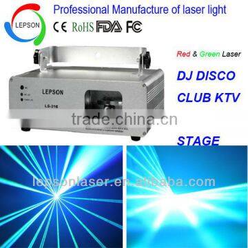 Green and purple laser beam DJ light