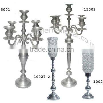 Wedding Decorative Metal Candelabra/ wedding candelabra centerpieces