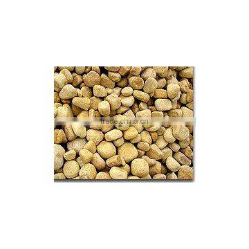 yellow polished pebble stone for garden decoration and landscaping