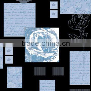 Self-adhesive non-woven wallpaper
