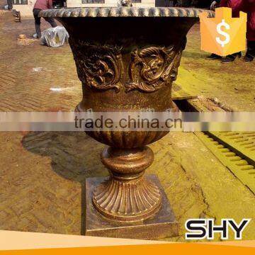 ornamental planter cast wrought iron flower pot