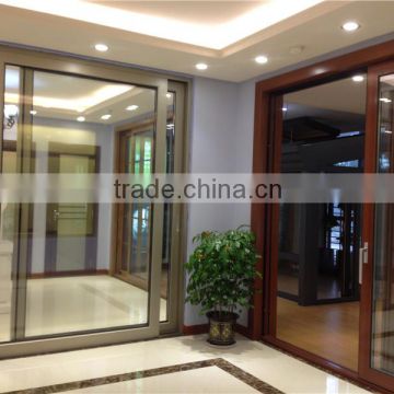 showroom huge sliding door multiple panel clear glass