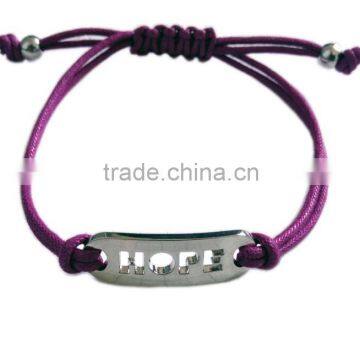 New products HOPE leather bracelet from china wholesale