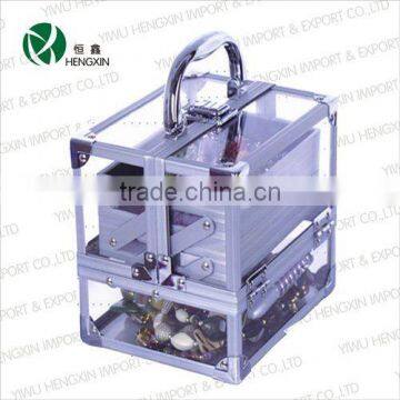 Acrylic beauty cosmetic display case with drawer