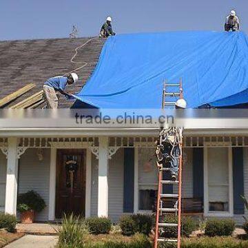 33 'x46' BLUE Polyethyle ROOFING CONTRACTORS HURRICANE TARPS FOR Temporary Roofing Tarps photo-2