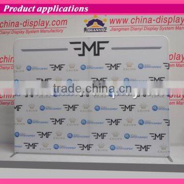 Curve Wave Tube Fabric Display With Dye-sublimation Printing