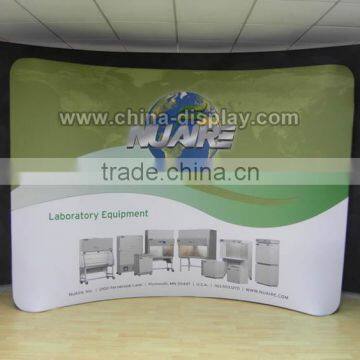 Exhibition Display Stand Tension Fabric Banner Curve Straight Aluminium Backdrop Stand photo-4