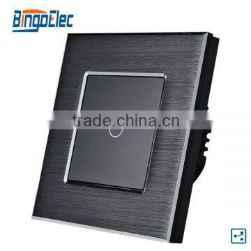 1gang1way/2way Aluminum luxury touch screen wall switch