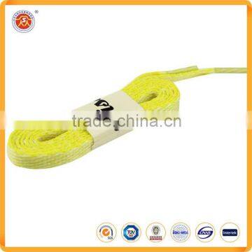New coming custom polyester colored shoelace with logo for sneakers