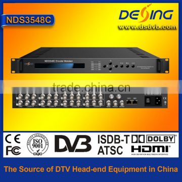 Dexin NDS3548C digital modulator with 8 CVBS in