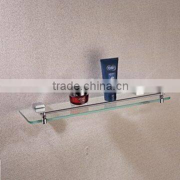 brass bathroom accessories-glass shelf