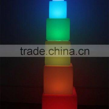 Multi Size Plastic Illuminated LED Cube