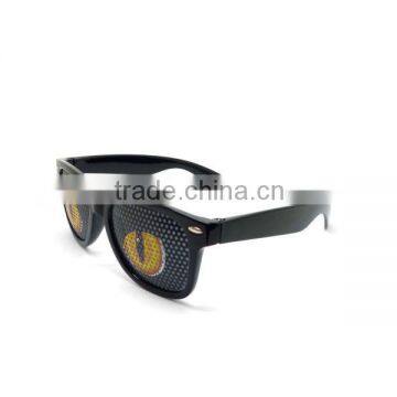 wholesale sunglasses china with funny logo lens ,custom sticker sunglasses