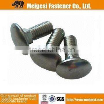 DIN603 zinc plated carriage bolts grade 4.8/6.8/8.8/12.9