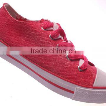 Cheap quality canvas shoes sneakers with lace