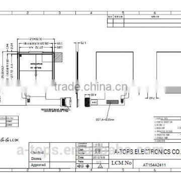 1.54" TFT LCD module with 240*240 resolution