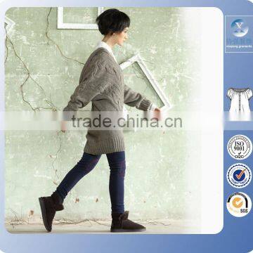 2016 V Neck Bat Sleeves Lady Hoody Sweater