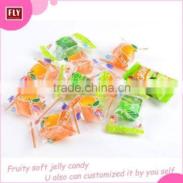 Custom Colorful Sugar Coated Soft Jelly Candy