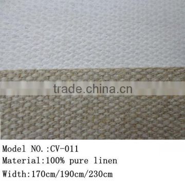 510gsm 170cm/190cm/230cmcm width 100% pure linen canvas roll for making blank stretched canvas frame to oil and acrylic painting