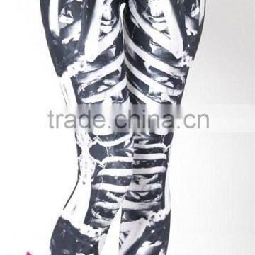 Mechanical X-Ray Skeleton Bones printed Leggings Women digital print Leggings manufacturer wholesale