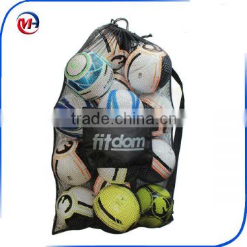 Large Heavy Duty Soccer Ball Mesh Bag for Sports,Adjustable Shoulder Strap Secure Side Pocket for your own items