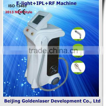 Professional Www.golden-laser.org/2013 New Style E-light+IPL+RF Machine Newest Redness Removal Portable Slimming 6 In 1 Beauty Equipment