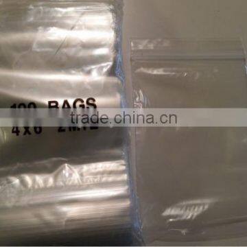 wholesale 4"x6" ZIPLOCK BAGS, Plain 2MIL Small POLY RECLOSABLE Plastic Bag
